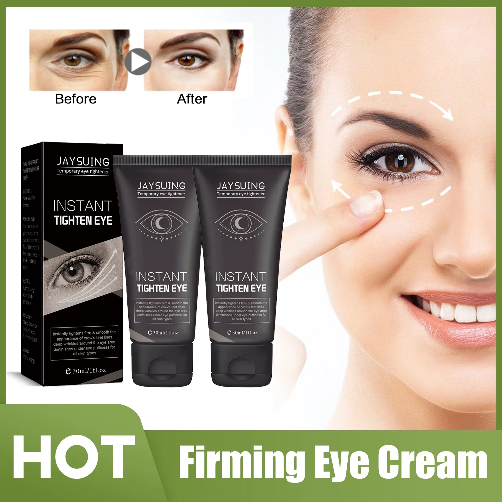 Anti-wrinkles Eye Cream Remove Dark Circles Eye Bags Puffiness Lighten Fine Lines Improve Dullness Anti-Aging Tighten Eye Cream
Anti-wrinkles Eye Cream Remove Dark Circles Eye Bags Puffiness Lighten Fine Lines Improve Dullness Anti-Aging Tighten Eye Cream