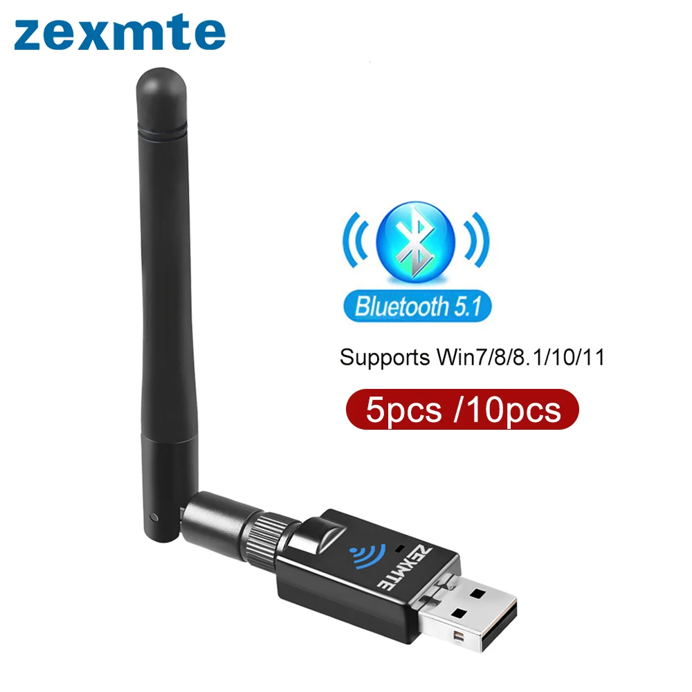 Zexmte 100M Bluetooth 5.1 Adapter USB Bluetooth Transmitter Wireless Bluetooth Audio Receiver USB Dongle For PC Computer 5/10pcs
Zexmte 100M Bluetooth 5.1 Adapter USB Bluetooth Transmitter Wireless Bluetooth Audio Receiver USB Dongle For PC Computer 5/10pcs