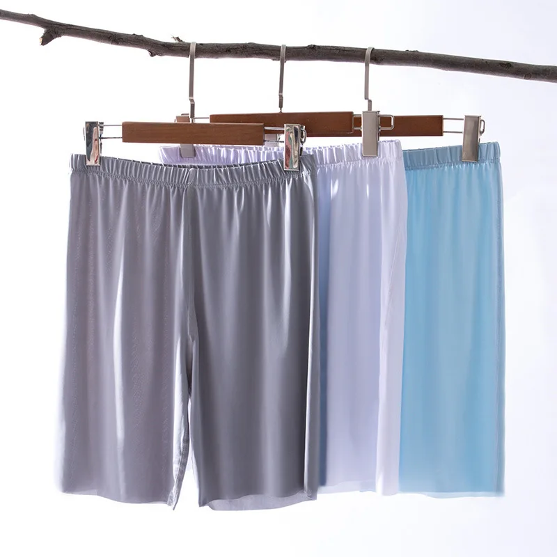 Men's Casual Ice Silk Sleep Bottoms Solid Comfortable Elastic Shorts Underwear Male 4XL Seamless Home Sleepwear Pants
Men's Casual Ice Silk Sleep Bottoms Solid Comfortable Elastic Shorts Underwear Male 4XL Seamless Home Sleepwear Pants