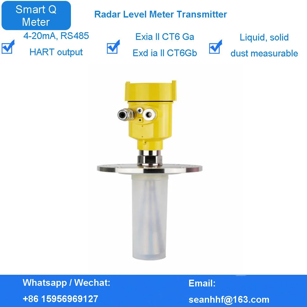 Anti-corrosion Radar level gauge dam tank level gauge guided wave radar level gauge coal bunker dust level gauge explosion-proof
Anti-corrosion Radar level gauge dam tank level gauge guided wave radar level gauge coal bunker dust level gauge explosion-proof
