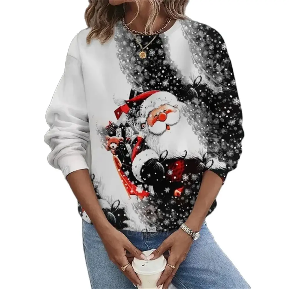 Hot Sale Women Autumn Spring Christmas Santa Claus Print Sweatshirt Women Hip Hop Classic 2024 Oversized Hoody Tops Clothes
Hot Sale Women Autumn Spring Christmas Santa Claus Print Sweatshirt Women Hip Hop Classic 2024 Oversized Hoody Tops Clothes
