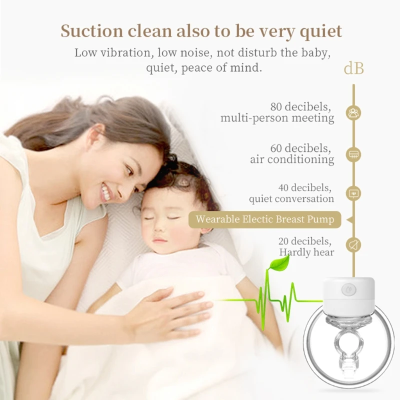 Strong Suction Power Breastpump Milk Collector Women Gift for Baby Breastfeeding
Strong Suction Power Breastpump Milk Collector Women Gift for Baby Breastfeeding