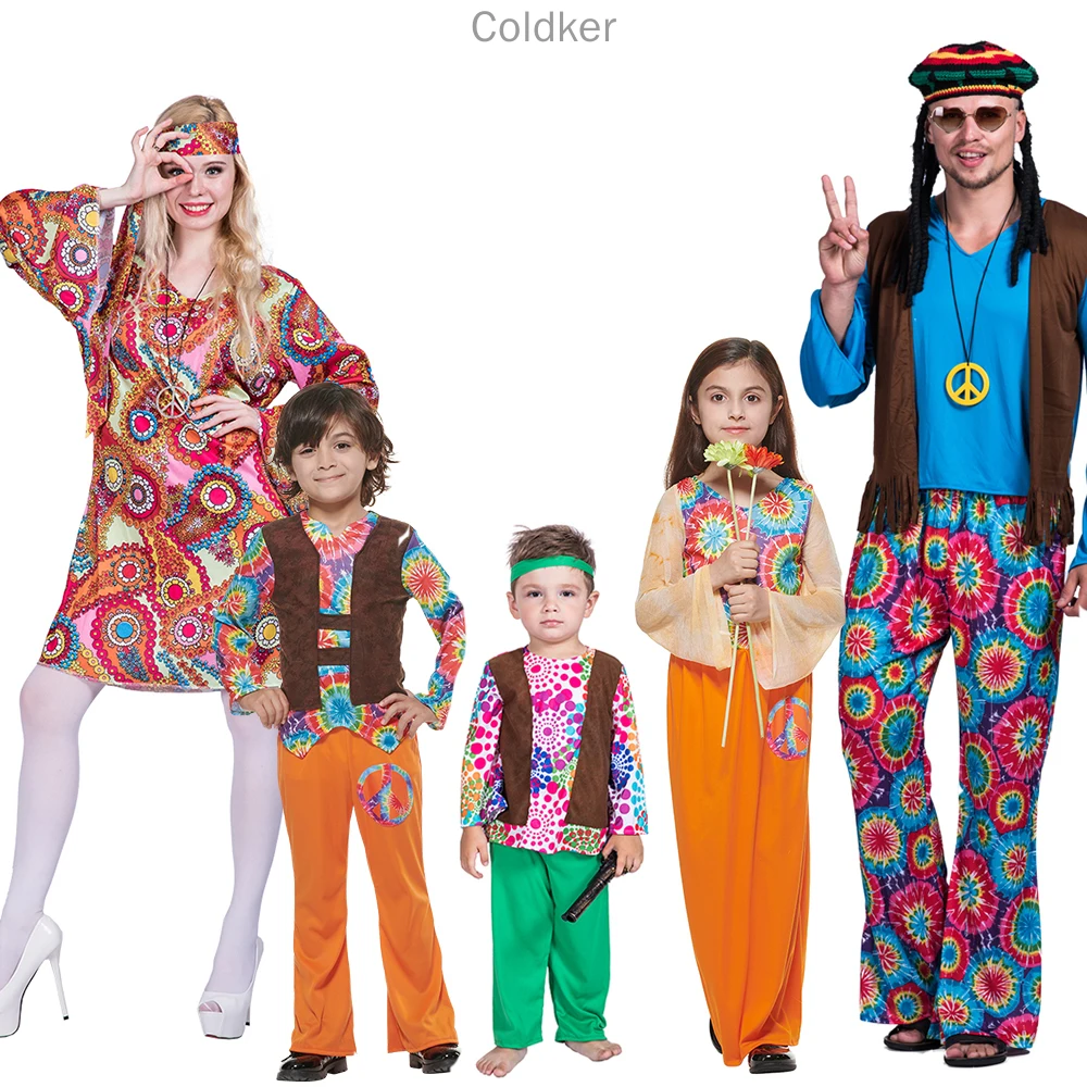 Family Hippie Costume Halloween Cosplay Kids Peace And Love Costume Flower Fancy Dress Women Cheap Carnival Party35
Family Hippie Costume Halloween Cosplay Kids Peace And Love Costume Flower Fancy Dress Women Cheap Carnival Party35