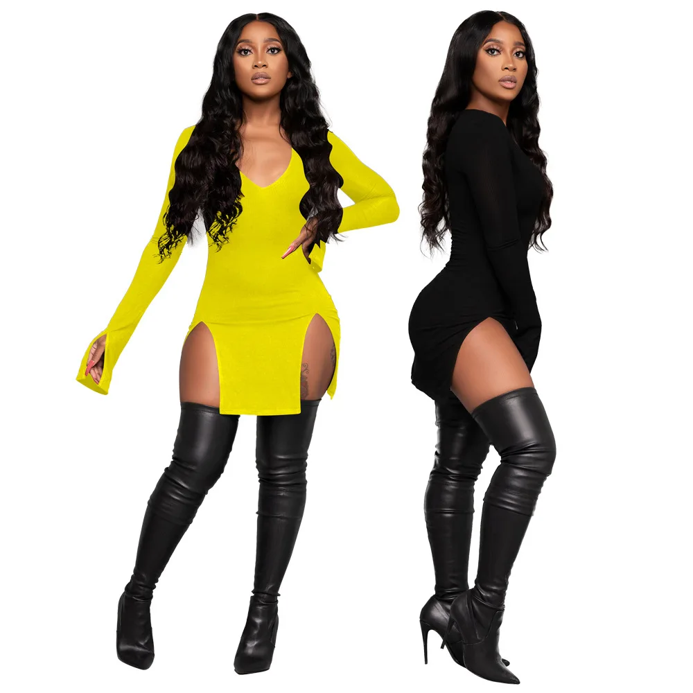 2022 Hot Fashion Sexy Long Sleeve Bright Dress Women Y2K Autumn Fall Clothing Streetwear Solid Night Clubwear Birthday
2022 Hot Fashion Sexy Long Sleeve Bright Dress Women Y2K Autumn Fall Clothing Streetwear Solid Night Clubwear Birthday