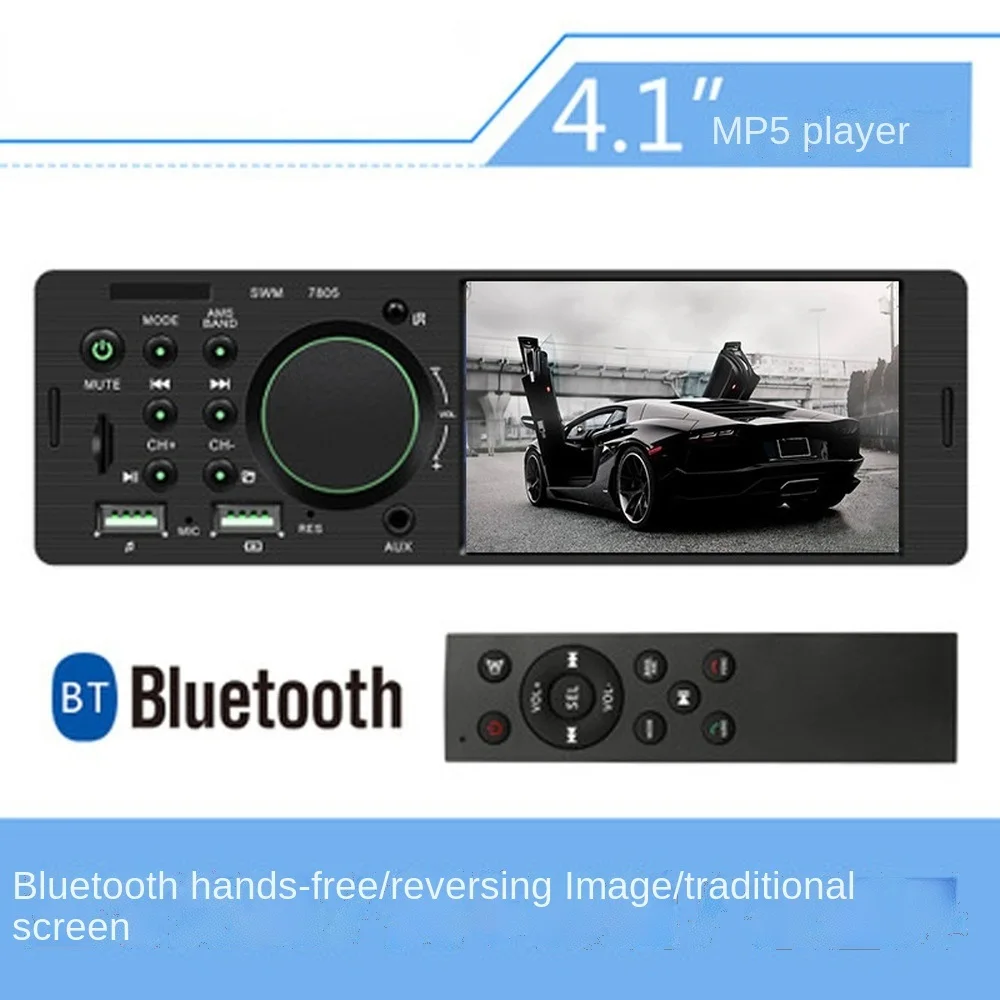 Car Radio Audio 1 din 4.1 Touch Screen Bluetooth Stereo Mp3/Mp5 Player FM Receiver With Colorful Lights Remote Control
Car Radio Audio 1 din 4.1 Touch Screen Bluetooth Stereo Mp3/Mp5 Player FM Receiver With Colorful Lights Remote Control
