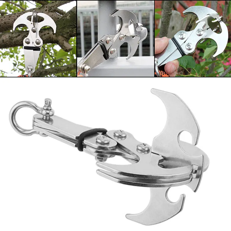 88mm Survival Folding Stainless Steel Grappling Hook Multifunctional Outdoor Climbing Claw Carabiner Travel Rescue Tool
88mm Survival Folding Stainless Steel Grappling Hook Multifunctional Outdoor Climbing Claw Carabiner Travel Rescue Tool