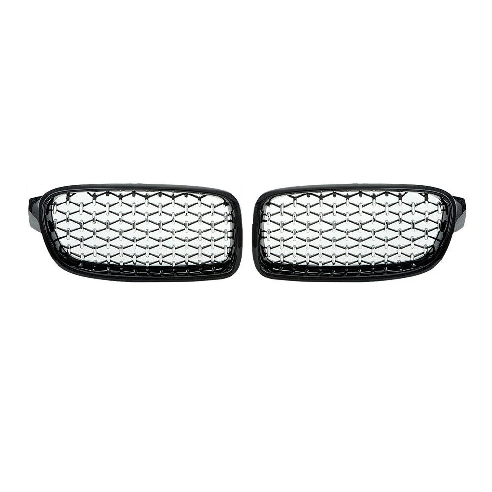 1Pair Car Mesh Front Bumper Kidney Grille Grill Fit For-BMW F30/31 2012-2017 51137260497 51137260498 Black & silver
1Pair Car Mesh Front Bumper Kidney Grille Grill Fit For-BMW F30/31 2012-2017 51137260497 51137260498 Black & silver