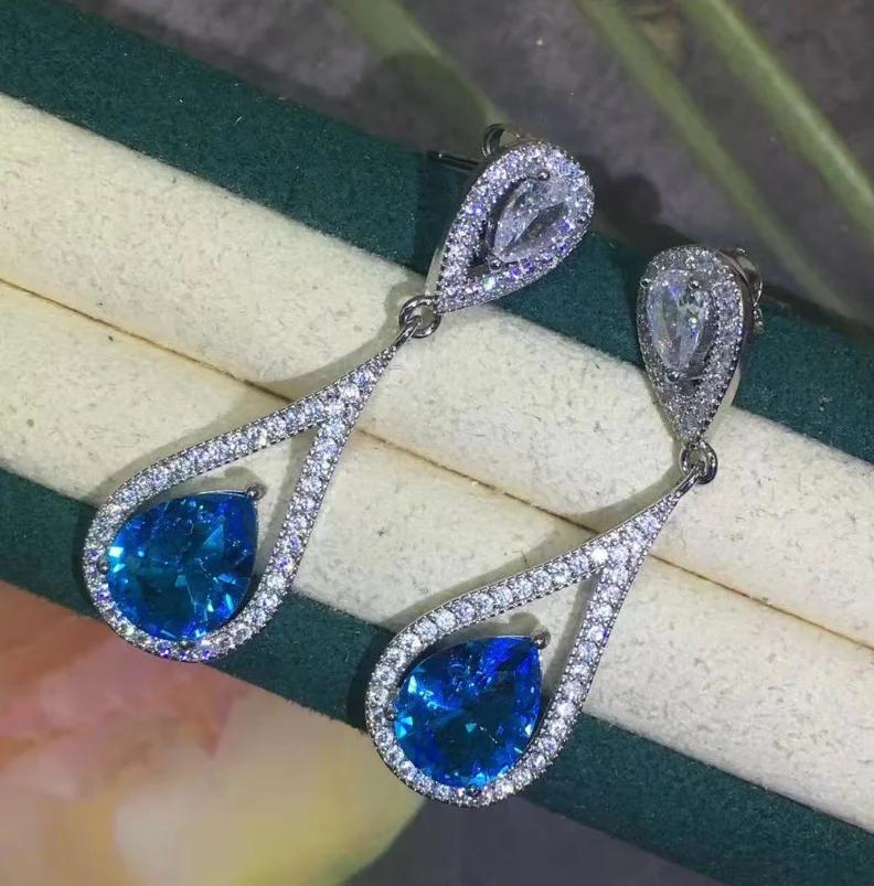 ANGLANG Luxury Water Drop CZ Dangle Earrings Women White/Blue/Pink/Yellow Simple Elegant Earrings Wedding Trendy Jewelry
ANGLANG Luxury Water Drop CZ Dangle Earrings Women White/Blue/Pink/Yellow Simple Elegant Earrings Wedding Trendy Jewelry