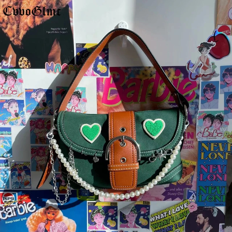 Punk Retro Love Shoulder Crossbody Bag Women Fashion Designer Pu Leather Lock Pearl Messengers Underarm Purses and Handbags
Punk Retro Love Shoulder Crossbody Bag Women Fashion Designer Pu Leather Lock Pearl Messengers Underarm Purses and Handbags