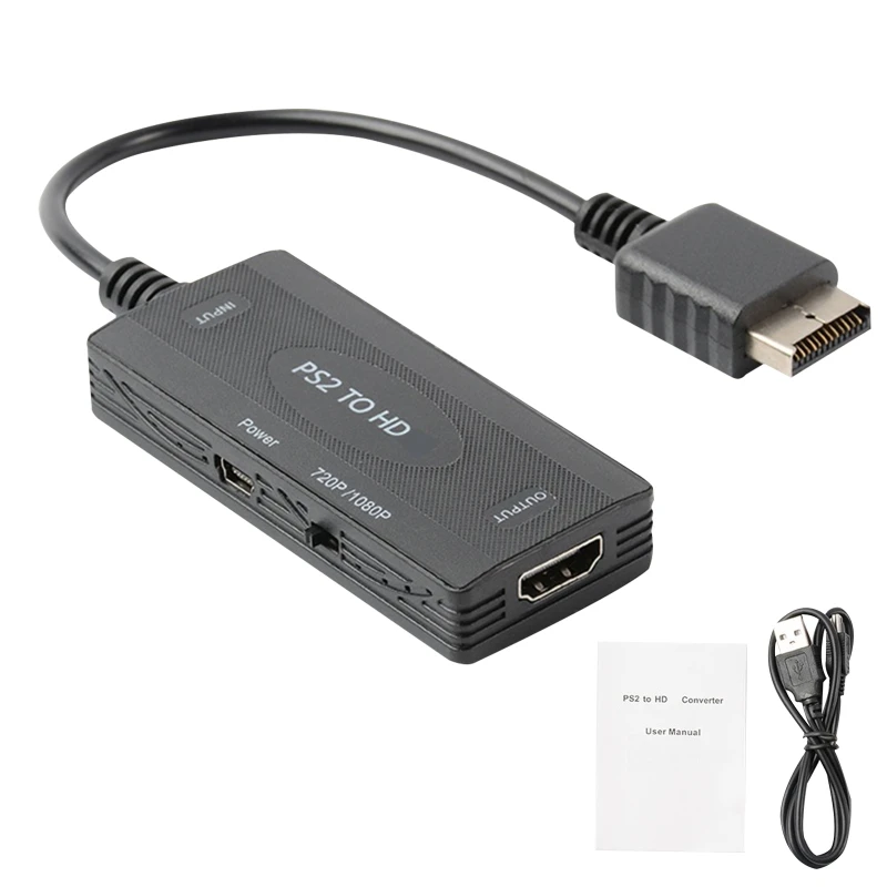 Video Converter Adapter 480i/480p/576i with Output for PS2 to HDMI-compatible for All PS2 Display Mode
Video Converter Adapter 480i/480p/576i with Output for PS2 to HDMI-compatible for All PS2 Display Mode