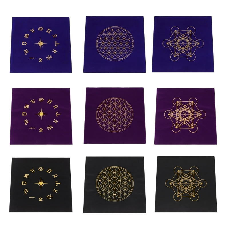 49x49cm Tarot Card Cloth Board Game Tarots Tablecloth Velvet Altar Tarots Cloth Pentacles Tarots Divination Mat
49x49cm Tarot Card Cloth Board Game Tarots Tablecloth Velvet Altar Tarots Cloth Pentacles Tarots Divination Mat