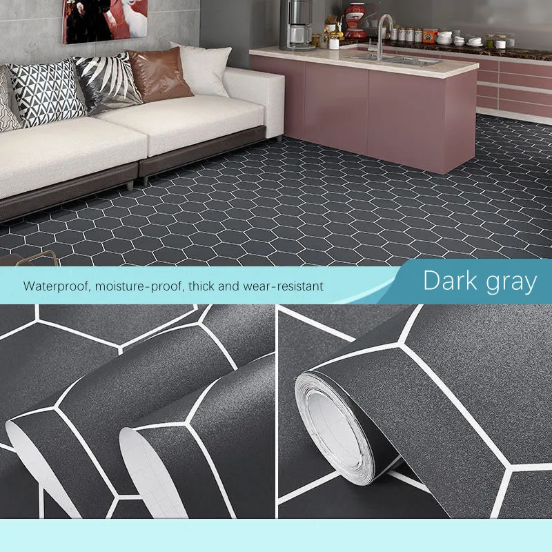 PVC Thickened Waterproof Floor Stickers Self-adhesive Bathroom Non-slip Floor Film Kitchen Living Room Bedroom Tile PVC Stickers
PVC Thickened Waterproof Floor Stickers Self-adhesive Bathroom Non-slip Floor Film Kitchen Living Room Bedroom Tile PVC Stickers