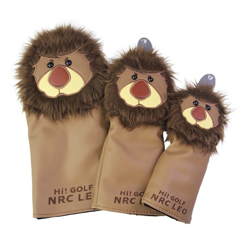 Golf Head Covers Set Cute Lion Golf Wood Cover For Driver Fairway Hybrid Club PU Leather Waterproof Head Protector
Golf Head Covers Set Cute Lion Golf Wood Cover For Driver Fairway Hybrid Club PU Leather Waterproof Head Protector