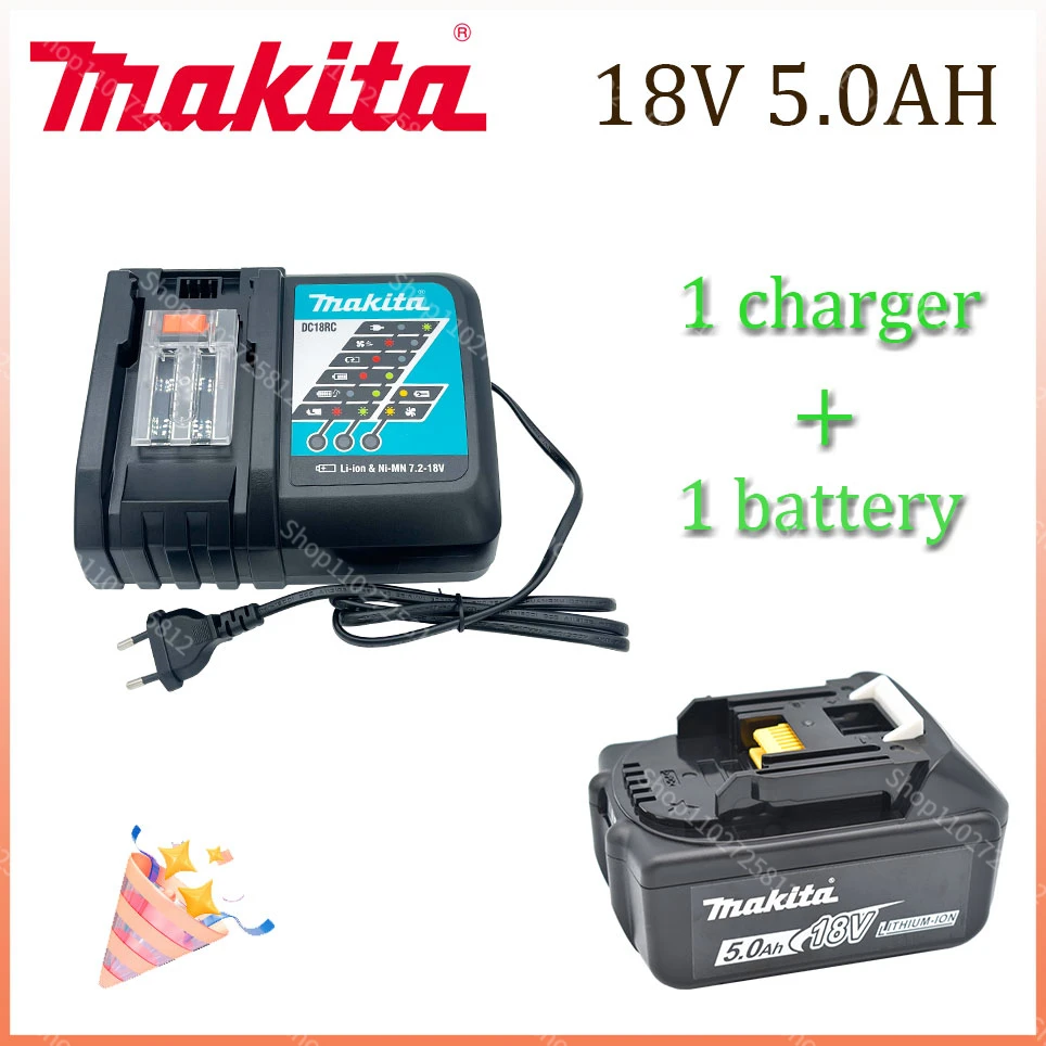 Original Makita 18V 5.0Ah /5000mAh Rechargeable Power Tool Battery With LED Lithium-ion Replacement BL1860B BL1860 BL1850
Original Makita 18V 5.0Ah /5000mAh Rechargeable Power Tool Battery With LED Lithium-ion Replacement BL1860B BL1860 BL1850