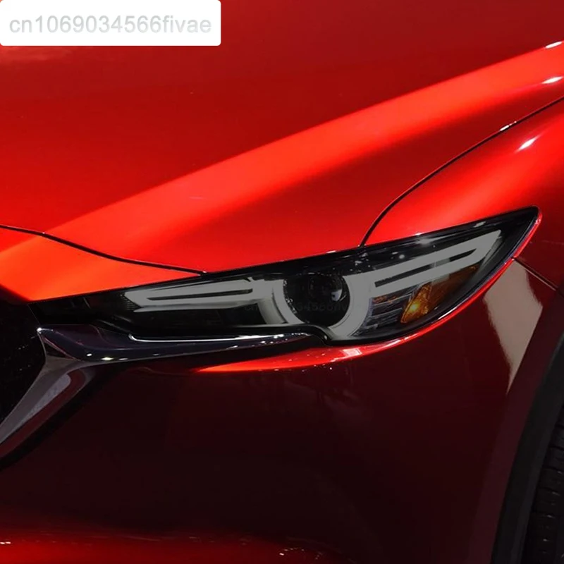Защитная пленка для фар автомобиля прозрачная черная наклейка из ТПУ Mazda CX5 KE KF