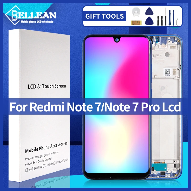 6.3 Inch For Xiaomi Redmi Note 7 Pro Lcd Touch Screen Digitizer Assembly For Redmi Note 7 Display Free Shipping With Tools
6.3 Inch For Xiaomi Redmi Note 7 Pro Lcd Touch Screen Digitizer Assembly For Redmi Note 7 Display Free Shipping With Tools