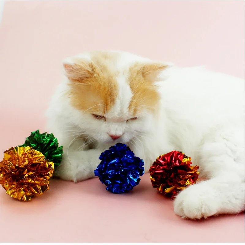 Sound Paper Colorful Crinkle Balls Paper Toy for Cat Interactive Catch Playing Interactive Bite Squeak Games Cat Toys
Sound Paper Colorful Crinkle Balls Paper Toy for Cat Interactive Catch Playing Interactive Bite Squeak Games Cat Toys