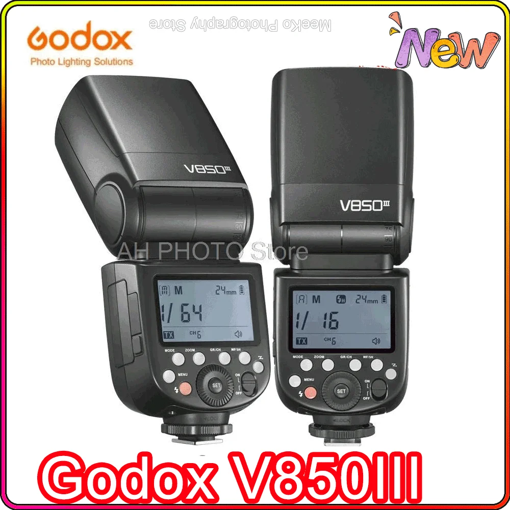 Godox V850III 76 Вт 2 4G GN60 Беспроводная система X литий-ионная батарея Speedlite для Canon Nikon Sony