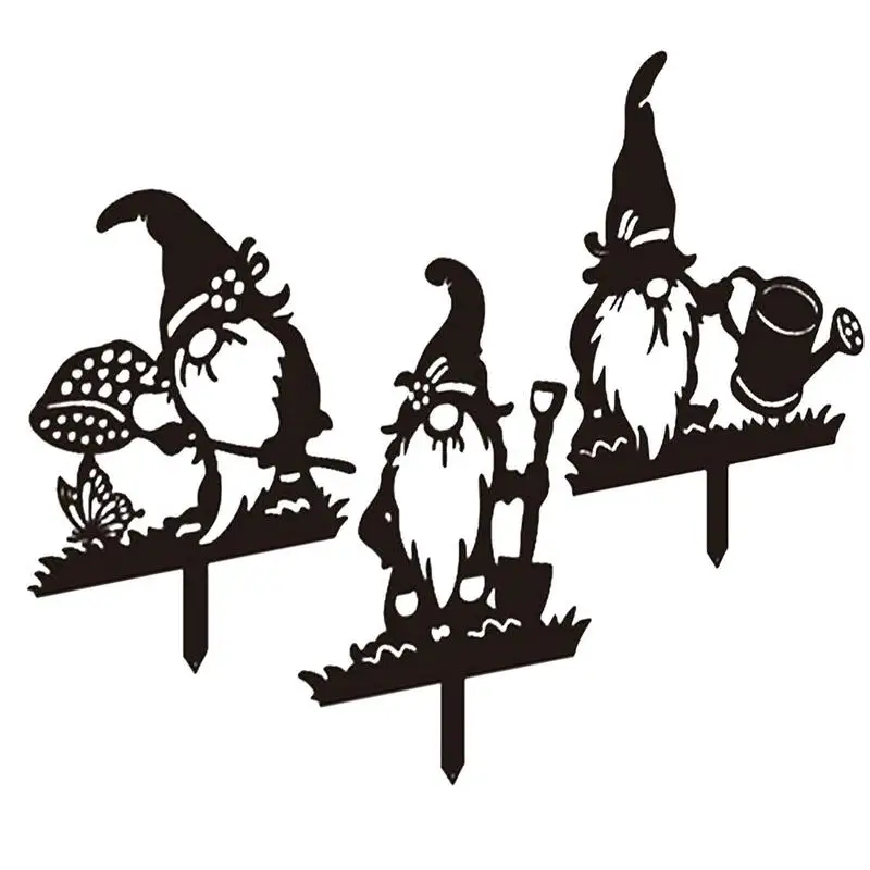 Gnome Garden Stakes 3Pcs Metal Gnome Silhouette Hollow Out Silhouette Outdoor Decor Garden Decoration Metal Art Patio Decor
Gnome Garden Stakes 3Pcs Metal Gnome Silhouette Hollow Out Silhouette Outdoor Decor Garden Decoration Metal Art Patio Decor