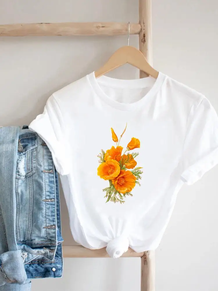 Watercolor Lovely Flower Short Sleeve Fashion Tee Clothing Print Clothes Women Tshirt Female Top Casual Summer Graphic T-shirt
Watercolor Lovely Flower Short Sleeve Fashion Tee Clothing Print Clothes Women Tshirt Female Top Casual Summer Graphic T-shirt