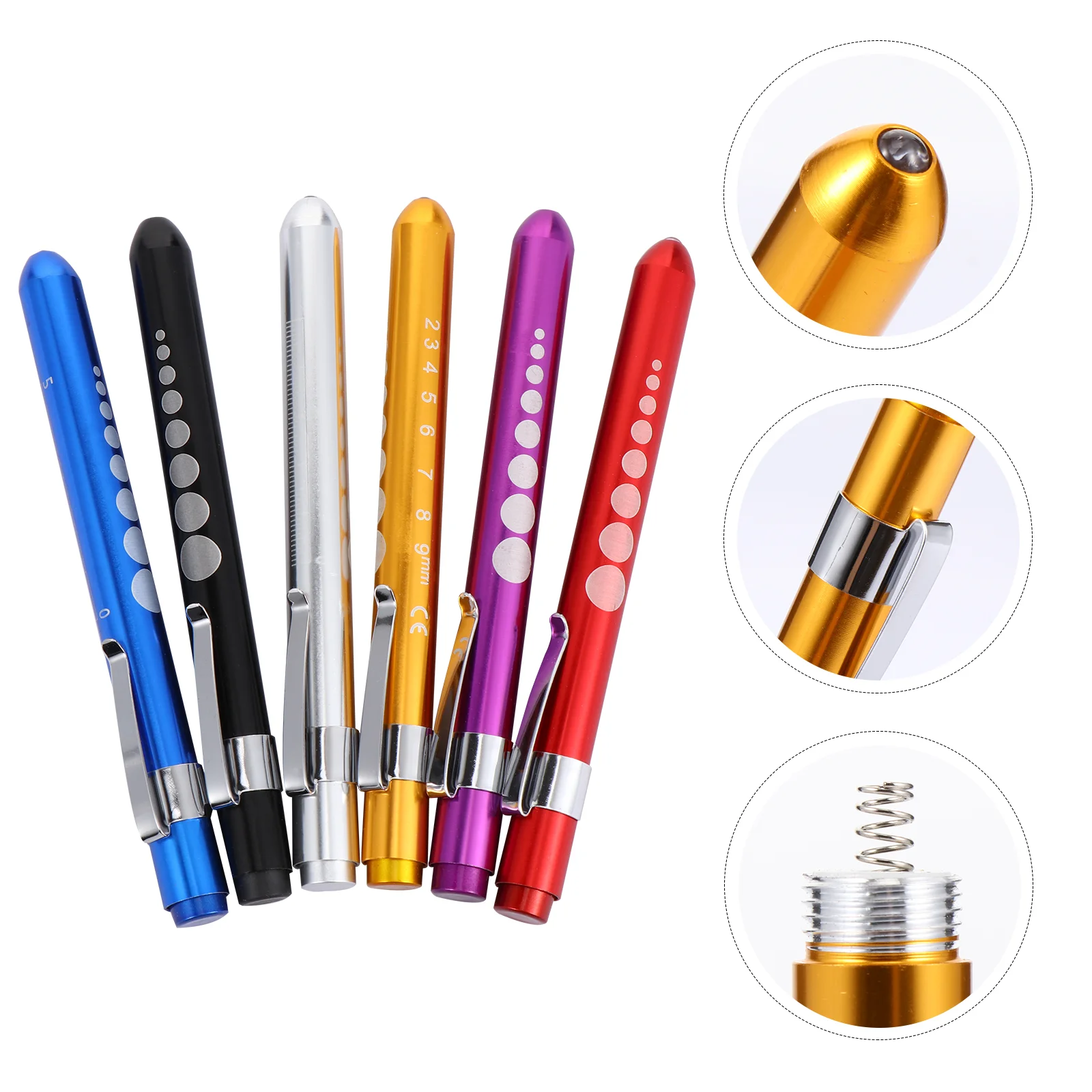 6 Pcs Nurses Gift Flash Pen LED Flashlight Gauge Reusable Aluminum Alloy Child
6 Pcs Nurses Gift Flash Pen LED Flashlight Gauge Reusable Aluminum Alloy Child