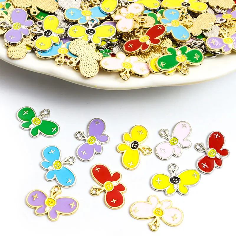 10Pcs/lot Enamel Cute Butterfly Charms for DIY Jewelry Makings Pendant Necklace Keychains Earrings Handmade Findings Accessories
10Pcs/lot Enamel Cute Butterfly Charms for DIY Jewelry Makings Pendant Necklace Keychains Earrings Handmade Findings Accessories