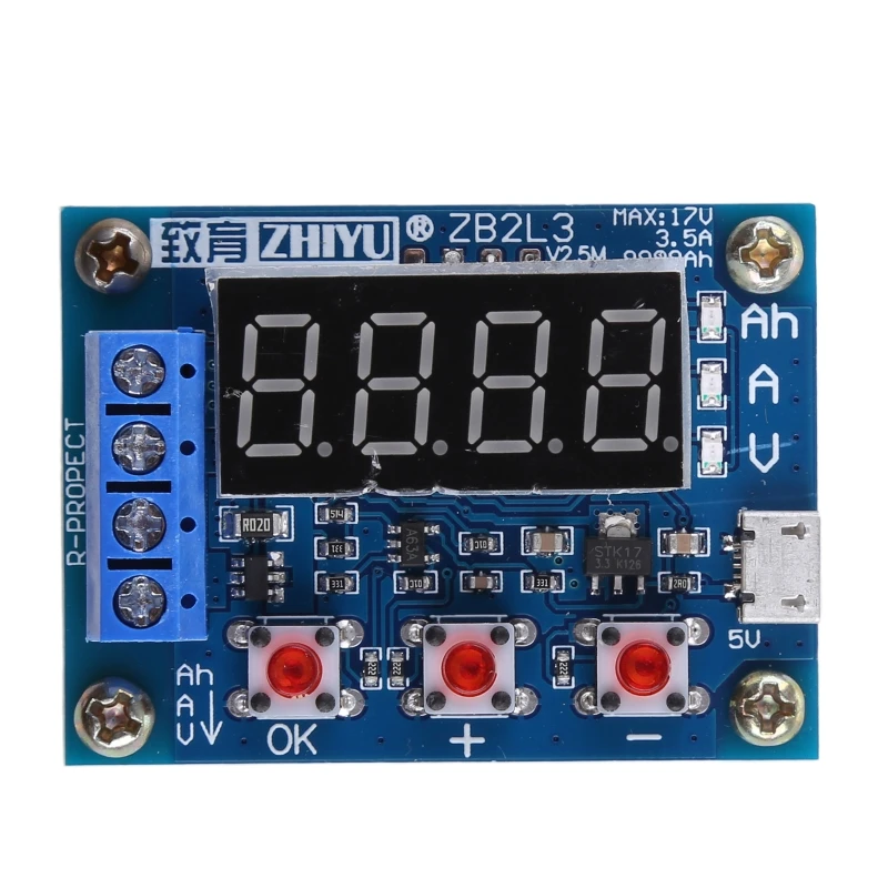 ZB2L3 Battery Tester 1.2V 12V Avoid Unnecessary Battery Drain for Testing Voltage Discharge Capacity Easy-to-use
ZB2L3 Battery Tester 1.2V 12V Avoid Unnecessary Battery Drain for Testing Voltage Discharge Capacity Easy-to-use