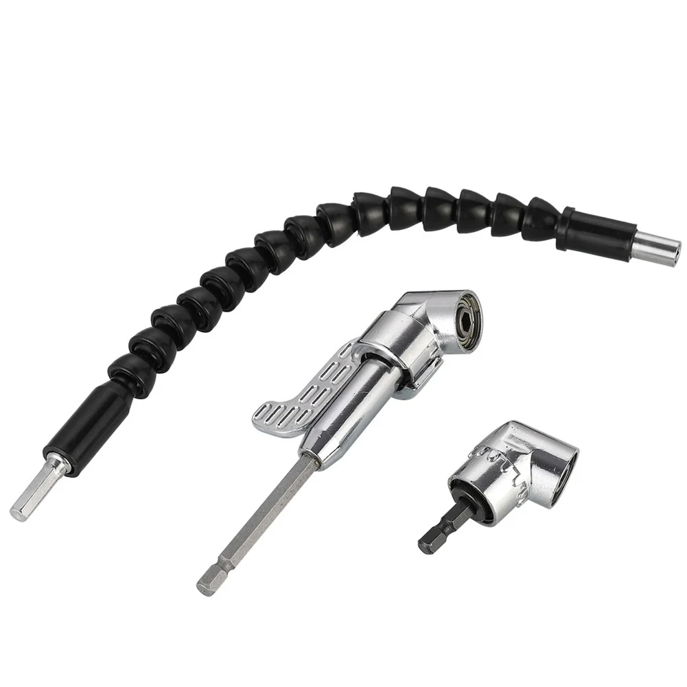 3pcs/set Right Angle Drill Flexible Shaft Bits Extension Screwdriver Bit Holder For Universal Shaft-type Hand Drill Chuck
3pcs/set Right Angle Drill Flexible Shaft Bits Extension Screwdriver Bit Holder For Universal Shaft-type Hand Drill Chuck