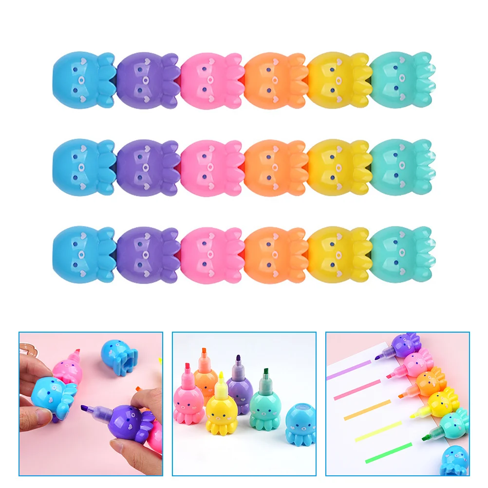 18 Pcs Notes Colorful Highlighters Water Pen Cartoon Portable Students Plastic Kids Supplies
18 Pcs Notes Colorful Highlighters Water Pen Cartoon Portable Students Plastic Kids Supplies