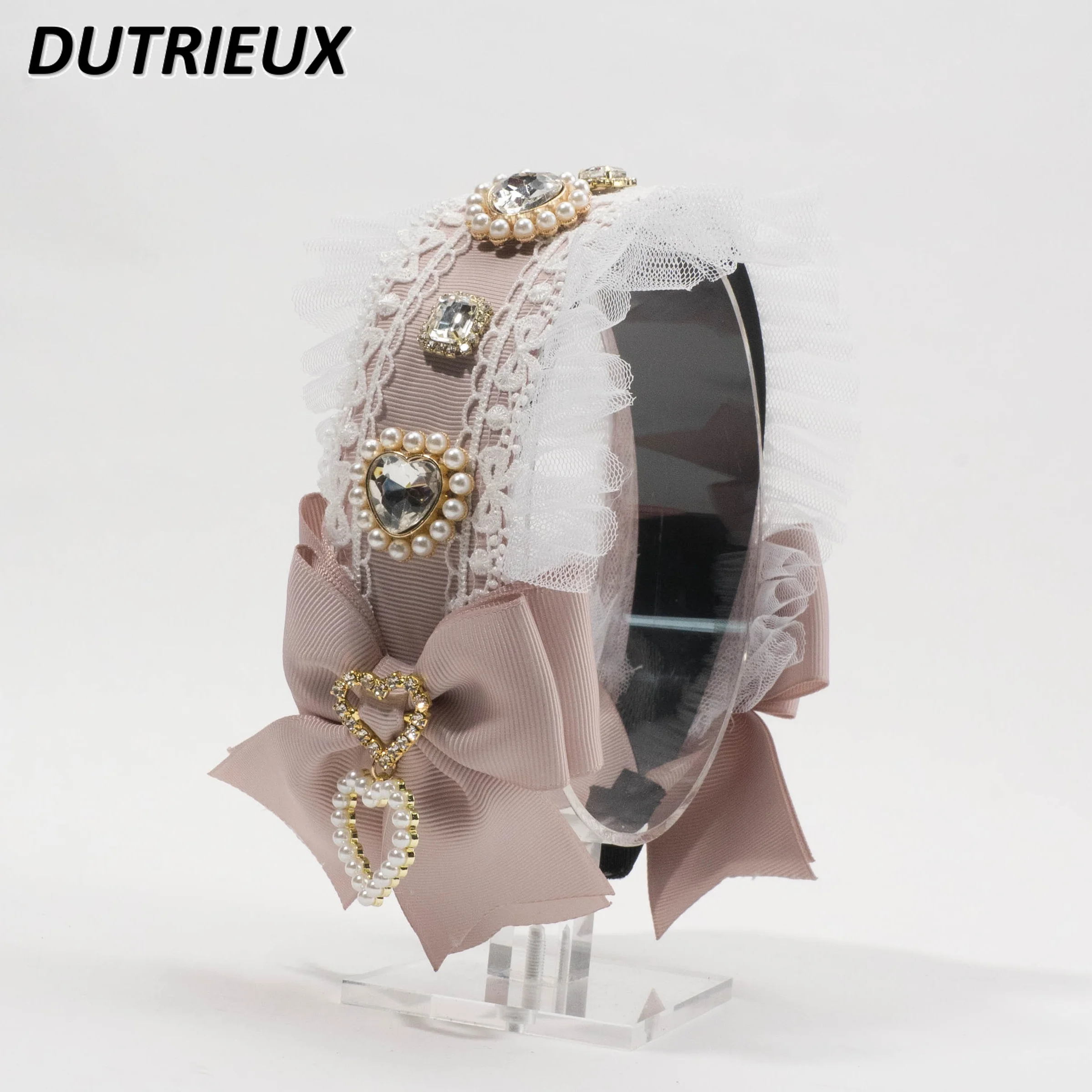 Japanese Mass-Produced Sweet Cute Girls Lolita Clothing with Headband Love Gem Bow Headband Hair Accessories for Women
Japanese Mass-Produced Sweet Cute Girls Lolita Clothing with Headband Love Gem Bow Headband Hair Accessories for Women