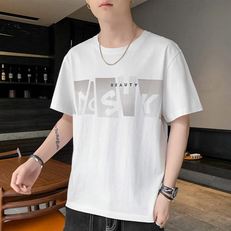 Summer New Men's T-shirt Fashion Cotton Casual O-neck Tees Printing Loose Short Sleeve Top Movafag
Summer New Men's T-shirt Fashion Cotton Casual O-neck Tees Printing Loose Short Sleeve Top Movafag