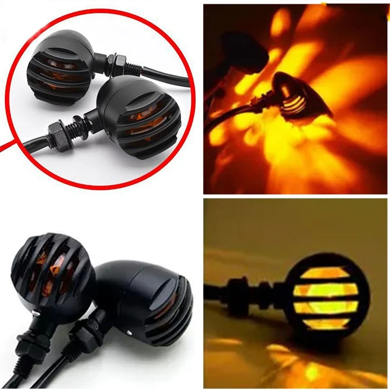 2pcs Motorcycle Turn Signal Modified Retro Fence Metal Shell Turning Light Command Light For Honda/Suzuki/Kawasaki/Yamaha etc
2pcs Motorcycle Turn Signal Modified Retro Fence Metal Shell Turning Light Command Light For Honda/Suzuki/Kawasaki/Yamaha etc