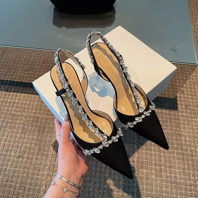 2022 New Women Rhinestone Sandals High Heels French Pointed Toe High Heels Gladiator Women's Shoes Sexy Banquet Stilettos Women
2022 New Women Rhinestone Sandals High Heels French Pointed Toe High Heels Gladiator Women's Shoes Sexy Banquet Stilettos Women