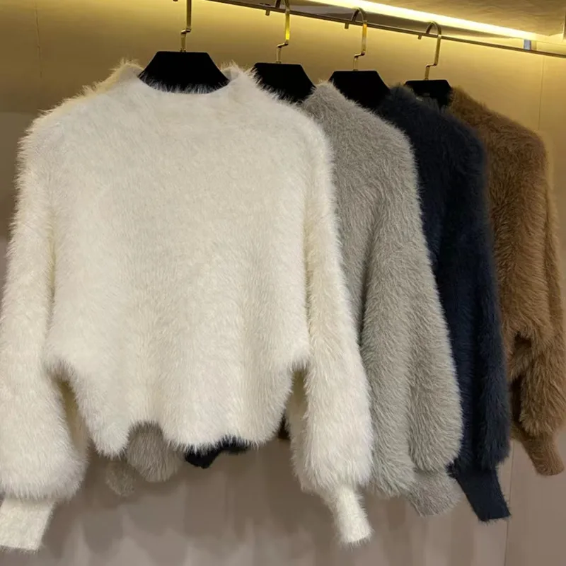 Abrini Women Thicken Half High Collar Sweater Autumn Winter Lantern Sleeve Knitted Warm Sweater Casual Solid Pullover Jumper
Abrini Women Thicken Half High Collar Sweater Autumn Winter Lantern Sleeve Knitted Warm Sweater Casual Solid Pullover Jumper