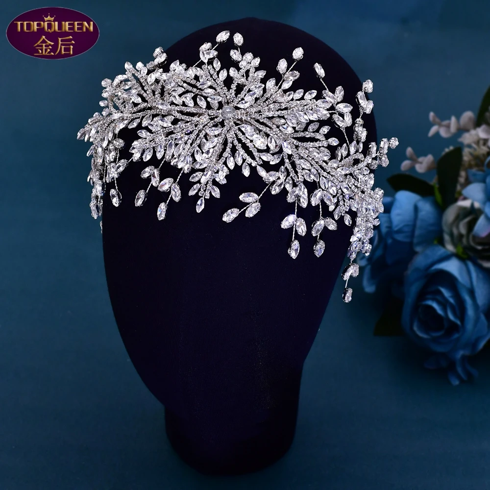 TOPQUEEN Luxury Rhinestone Wedding Headband Bridal Headwear Crystal Bridal Headwear Handmade Princess Headwear HP482
TOPQUEEN Luxury Rhinestone Wedding Headband Bridal Headwear Crystal Bridal Headwear Handmade Princess Headwear HP482
