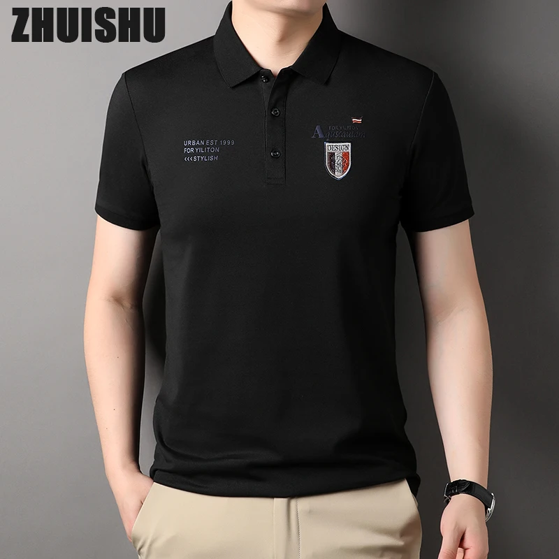 New Fashion Summer Men‘s Short Sleeved Business Casual T-Shirt Lapel Embroidered POLO Shirt High Quality Men Clothing Cotton Top
New Fashion Summer Men‘s Short Sleeved Business Casual T-Shirt Lapel Embroidered POLO Shirt High Quality Men Clothing Cotton Top