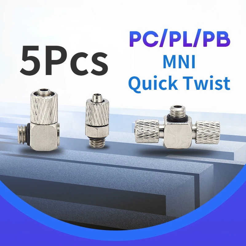 5Pcs Male Thread M3 M4 M5 M6 -Air Tube 3mm 4mm 6mm OD Mini Pneumatic Pipe Connector Screw Through Quick Fitting Fast Twist Joint
5Pcs Male Thread M3 M4 M5 M6 -Air Tube 3mm 4mm 6mm OD Mini Pneumatic Pipe Connector Screw Through Quick Fitting Fast Twist Joint