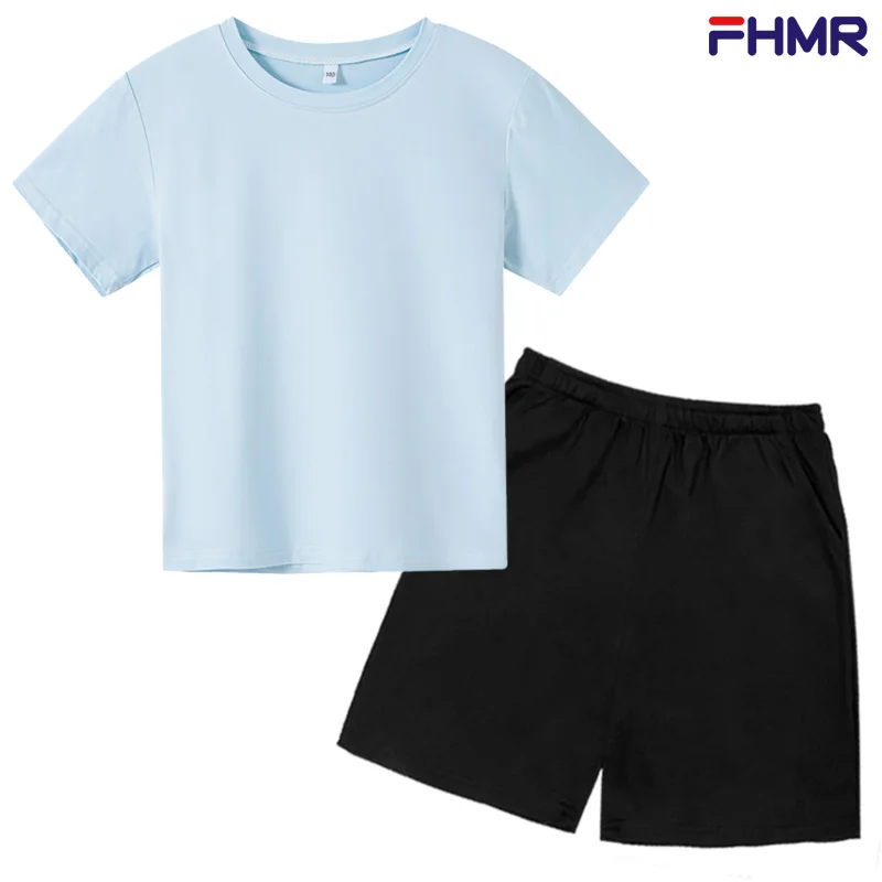 Solid Color Boys Girls T-shirt Children's Clothing Set Sports Leisure Round Neck Short Sleeve 3-12 Year Old Toddler Summer Wear
Solid Color Boys Girls T-shirt Children's Clothing Set Sports Leisure Round Neck Short Sleeve 3-12 Year Old Toddler Summer Wear