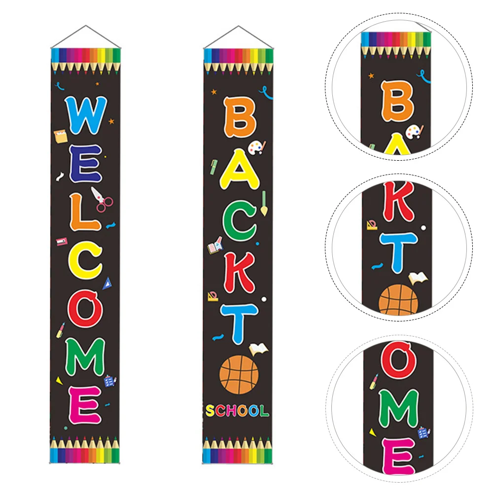 School Bannerto Door Couplet Welcome Hangingday First Decoration Sign Decorations Party Banners Bunting Fabric Decor Home
School Bannerto Door Couplet Welcome Hangingday First Decoration Sign Decorations Party Banners Bunting Fabric Decor Home