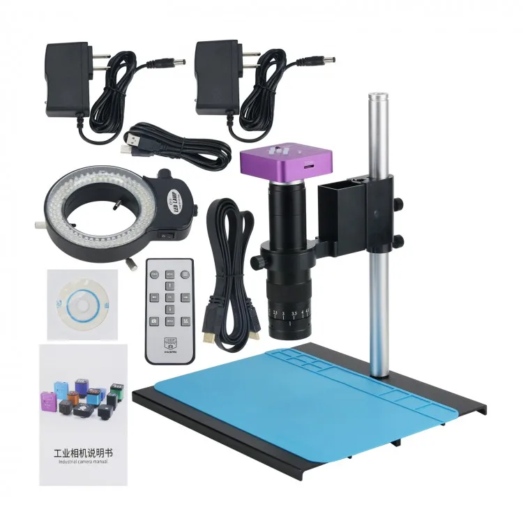HAYEAR 4K 51MP 180X C-Mount Lens Working Pad Industrial Microscope Camera For PCB Phone Repair
HAYEAR 4K 51MP 180X C-Mount Lens Working Pad Industrial Microscope Camera For PCB Phone Repair