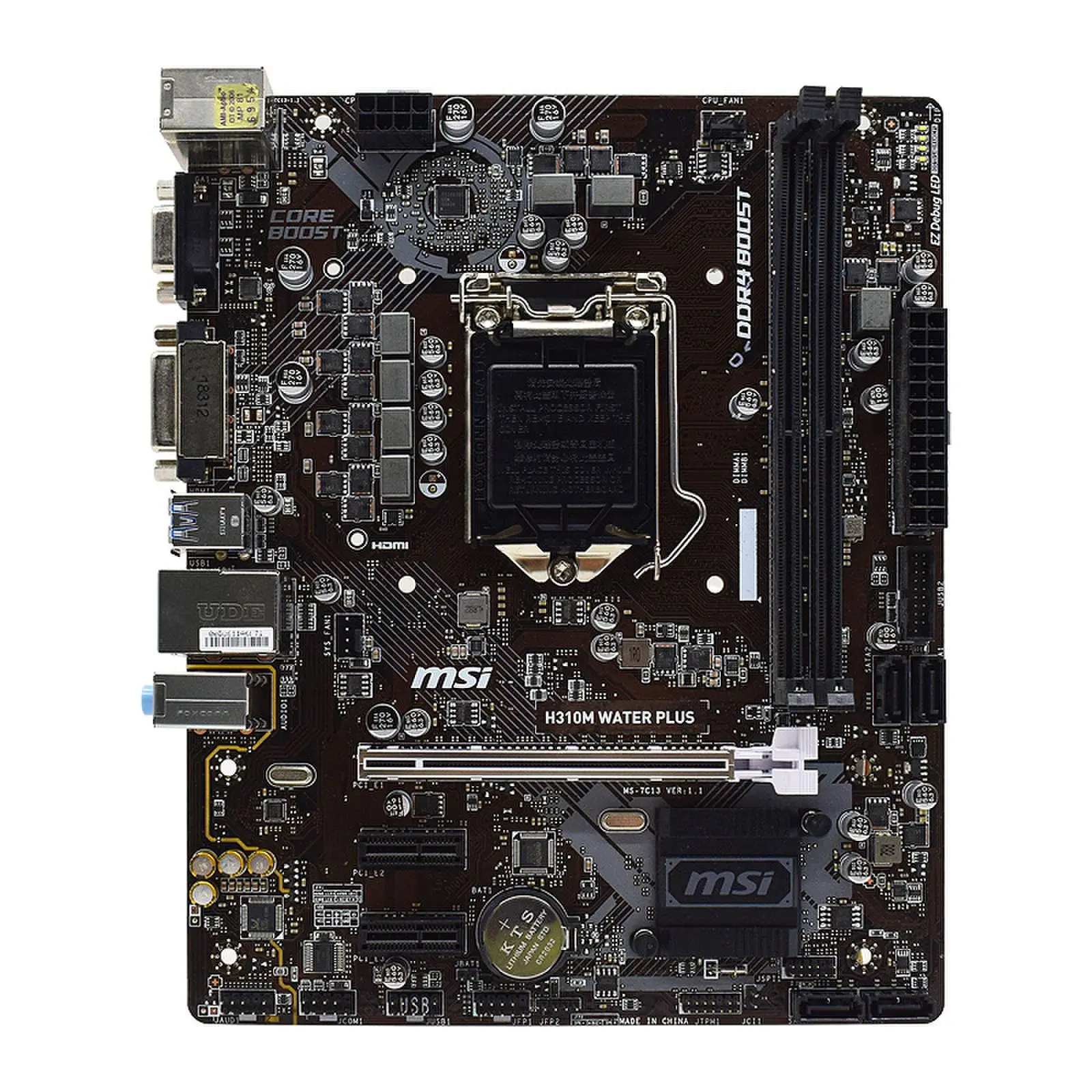 Материнская плата MSI LGA 1151 H310M, водяная Материнская плата Intel H310 Core I7 I5 I3 Celeron G4950 CPU PCI-E 3,0 SATA III DDR4 Micro ATX
Материнская плата MSI LGA 1151 H310M, водяная Материнская плата Intel H310 Core I7 I5 I3 Celeron G4950 CPU PCI-E 3,0 SATA III DDR4 Micro ATX