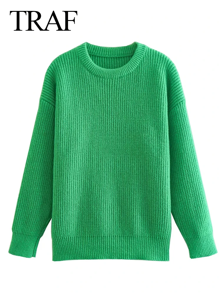 TRAF Women O Neck Soild Color Long Sleeve Basic Soft Sweater Ladies Jumper Women Fashion High Street Clothing Autumn
TRAF Women O Neck Soild Color Long Sleeve Basic Soft Sweater Ladies Jumper Women Fashion High Street Clothing Autumn