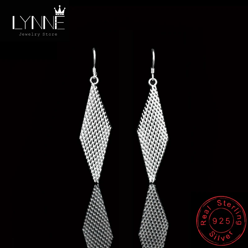 Hot Ethnic Style Drop Earrings Jewelry Big Mesh Geometric Rhombus Long Earings 925 Sterling Silver Dangle Earring For Women Gift
Hot Ethnic Style Drop Earrings Jewelry Big Mesh Geometric Rhombus Long Earings 925 Sterling Silver Dangle Earring For Women Gift
