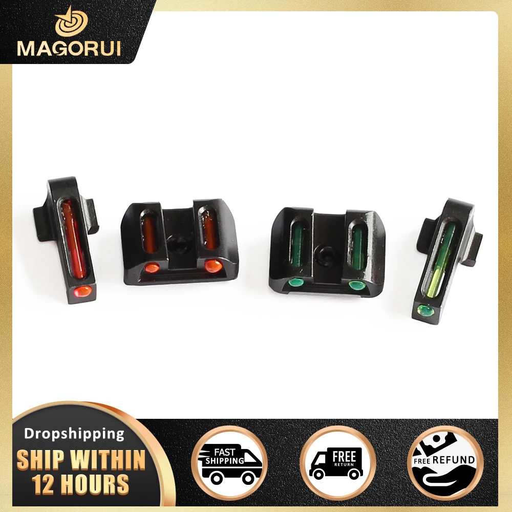 Magorui Handgun Tactical Front Rear Fiber Optic Combat Sight for Sig Sauer 8 Front / 8 Rear Sets Tactical Hunting Accessories
Magorui Handgun Tactical Front Rear Fiber Optic Combat Sight for Sig Sauer 8 Front / 8 Rear Sets Tactical Hunting Accessories