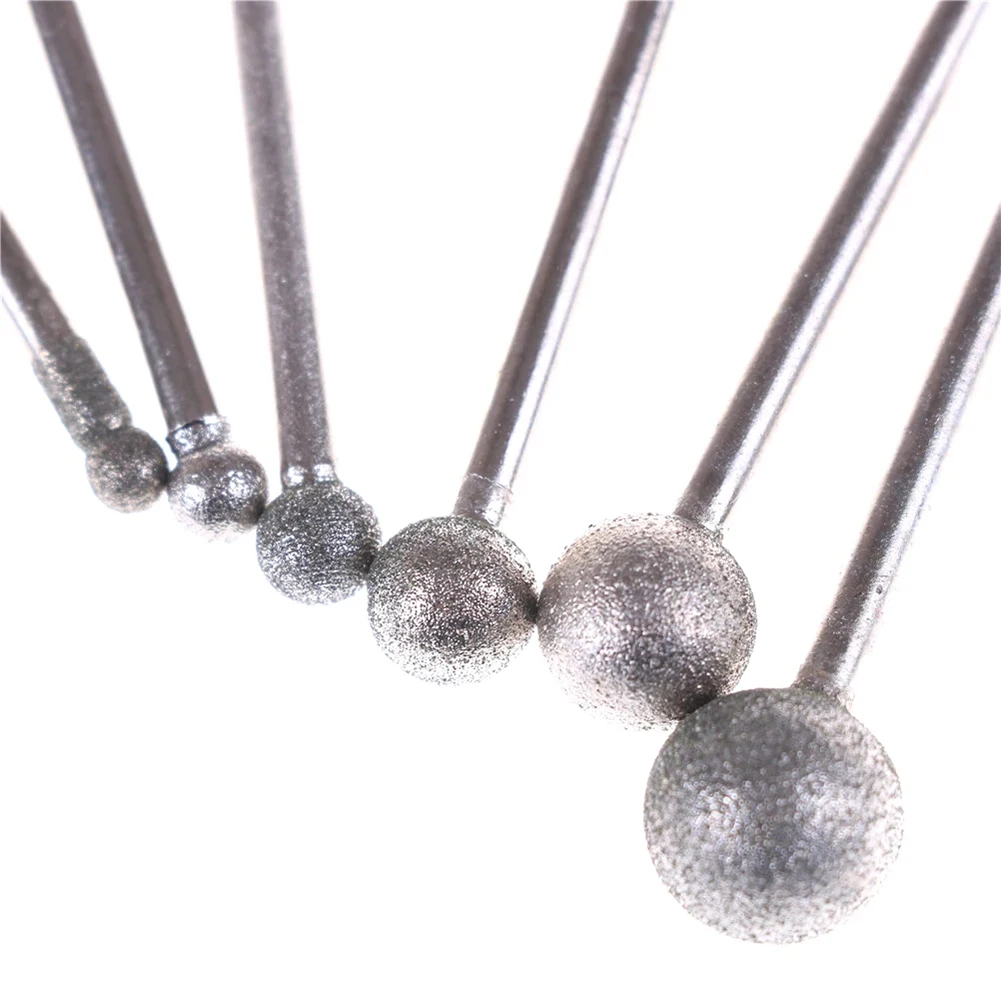 6pcs Diamond Grinding Needle Head Round Ball Burr Drill Bit Set 4/5/6/8/10/12mm Electronic Grinder Hanging Grinder Accessories
6pcs Diamond Grinding Needle Head Round Ball Burr Drill Bit Set 4/5/6/8/10/12mm Electronic Grinder Hanging Grinder Accessories
