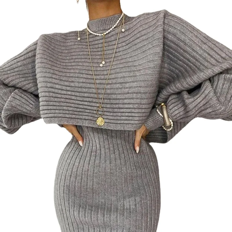 Women Elegant Slim 2 Piece Sets Female Autumn Winter High Waist Knitted Ensemble Medium Long Party Dresses Casual
Women Elegant Slim 2 Piece Sets Female Autumn Winter High Waist Knitted Ensemble Medium Long Party Dresses Casual