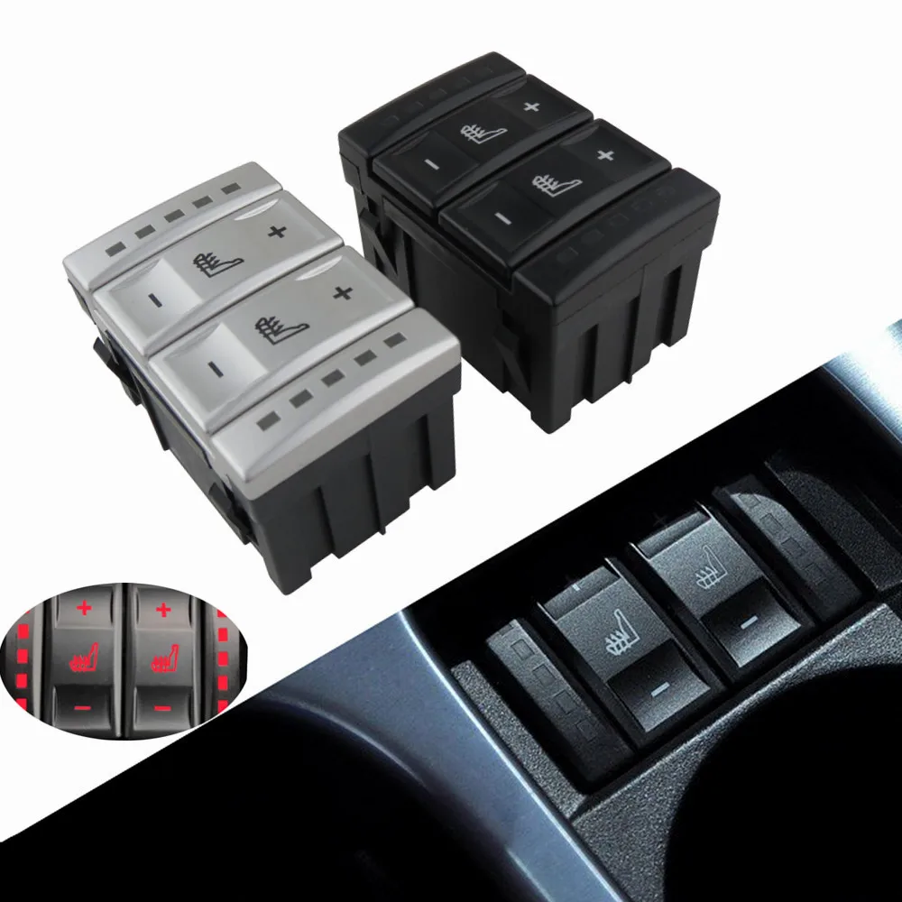 

New Silver & Black Seat Heating Button Control Switch BS7T19K314AB 6M2T19K314AC For Ford Mondeo MK4 S-MAX Galaxy MK 3