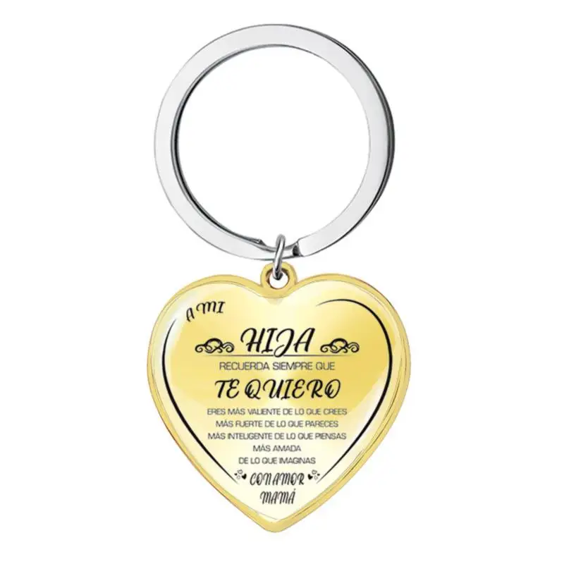 Para Mi Hija Gift From Mom, Spanish Keychain Inspirational Gift for My Daughter Birthday Gift Graduation Gift Wholesale
Para Mi Hija Gift From Mom, Spanish Keychain Inspirational Gift for My Daughter Birthday Gift Graduation Gift Wholesale