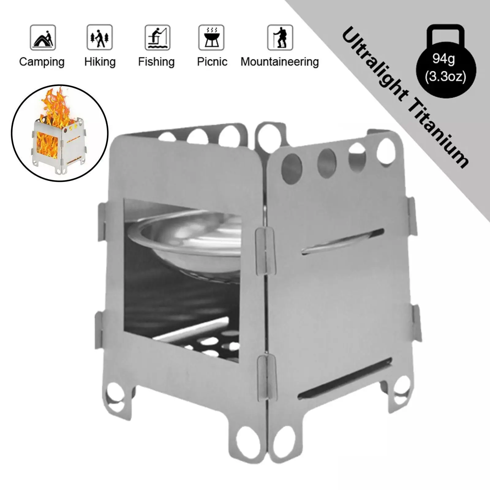 1pcs Picnic Stove Plug-in Card Small Picnic Stove Outdoor Heating Stove Portable Stove Wood Dual-purpose Folding F4E7
1pcs Picnic Stove Plug-in Card Small Picnic Stove Outdoor Heating Stove Portable Stove Wood Dual-purpose Folding F4E7