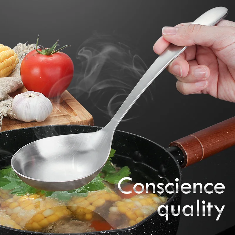 New Deepen Big Ramen Bouillon Spoon Long Handle Soup Ladle Stainless Steel Tablespoons Kitchen Tableware Cooking Utensils
New Deepen Big Ramen Bouillon Spoon Long Handle Soup Ladle Stainless Steel Tablespoons Kitchen Tableware Cooking Utensils